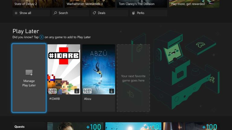 September Xbox Update: Play Later Discovery, Updated Microsoft Edge, and More