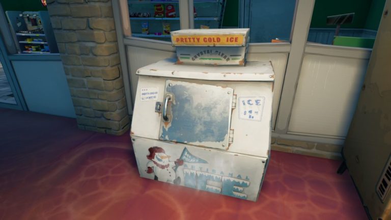 Search an ice machine in Fortnite guide