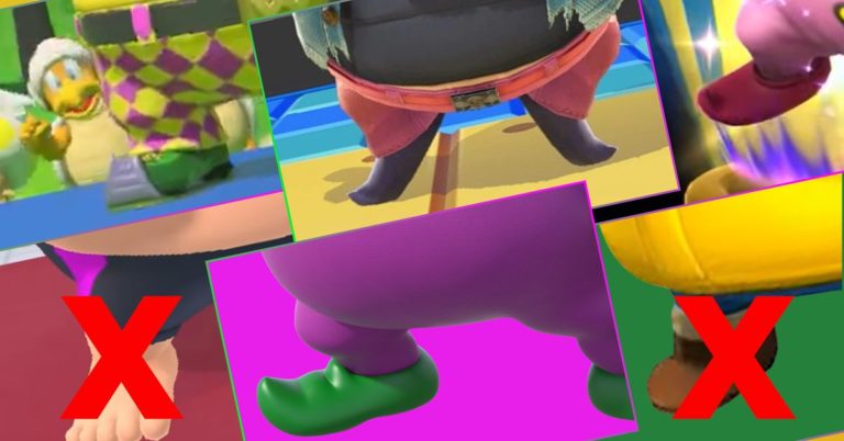 Wario’s shoes are Wario to the core