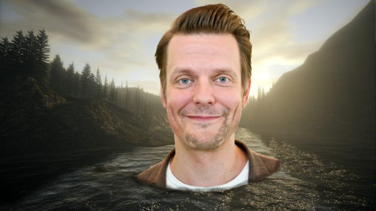 Random: Sam Lake Jumped In A Lake To Promote Alan Wake: Remastered