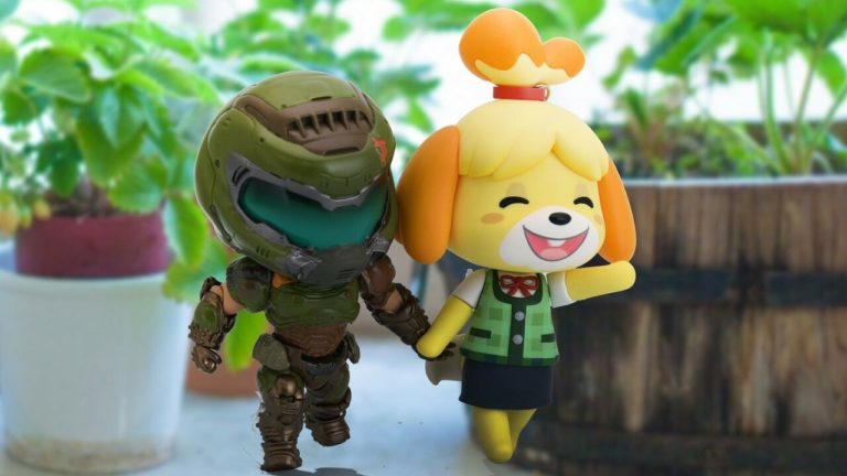 Random: Doomguy And Isabelle Are Together At Last In Smash Bros.