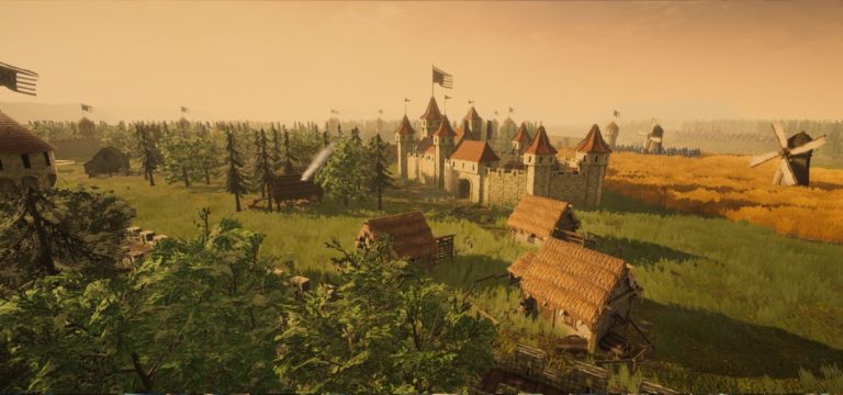 Build castles to survive the Mongols in a free wave defense RTS