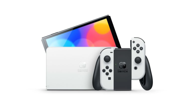 The Nintendo Switch (OLED Model) features a vibrant mode