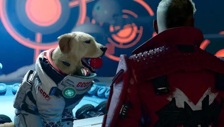 Watch Cosmo the space dog fetch and chase his tail in this Marvel’s Guardians of the Galaxy cutscene