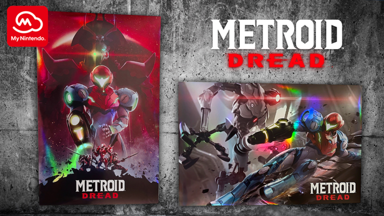 US: Metroid Dread holographic poster set reward available soon from My Nintendo