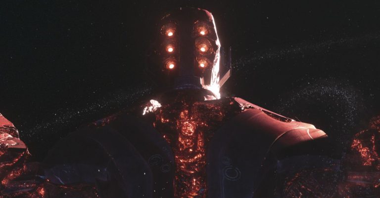Eternals’ big red robot celestial Arishem, explained by Marvel comics
