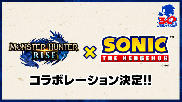 Monster Hunter Rise getting a Sonic collaboration this month for 30th anniversary